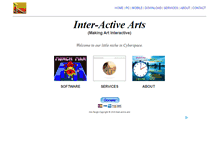 Tablet Screenshot of inter-active-arts.com